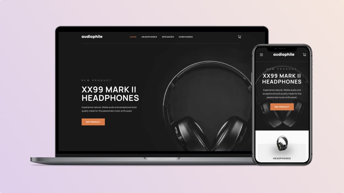 Audiophile e-commerce website